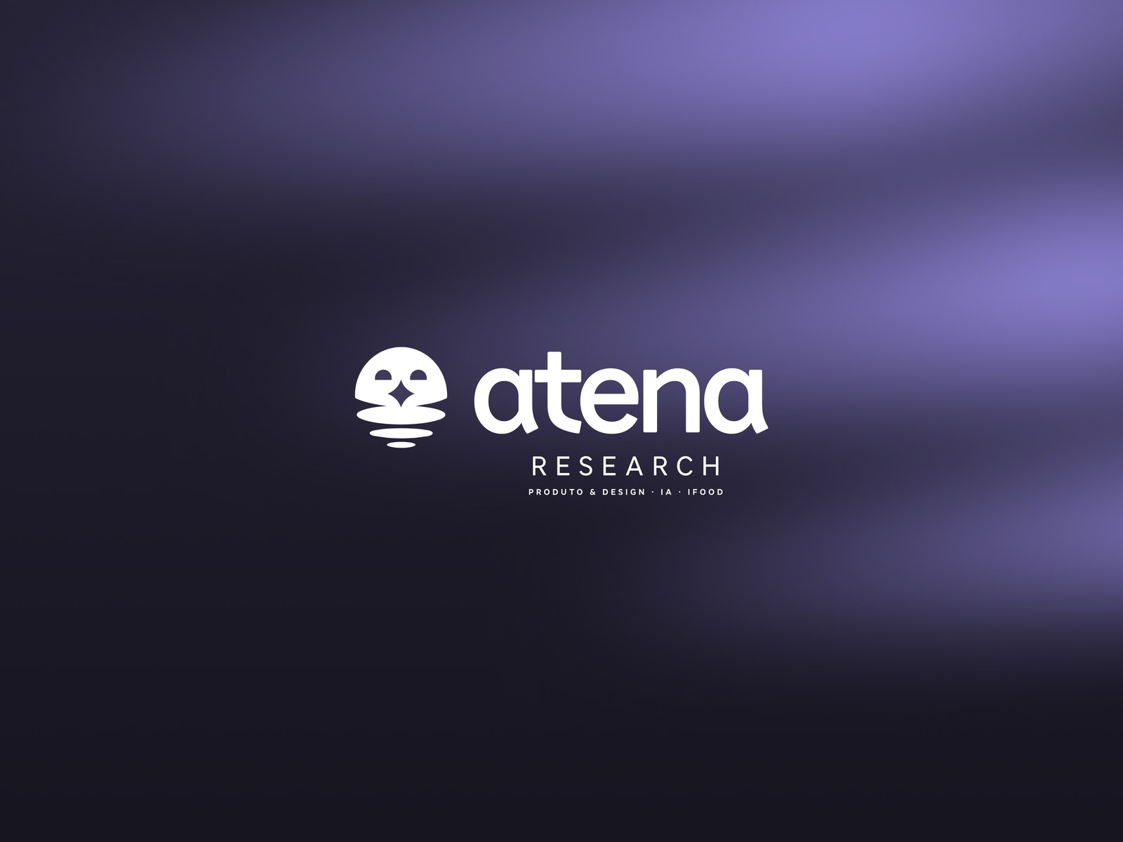 Logo da Atena Research sobre fundo roxo escuro