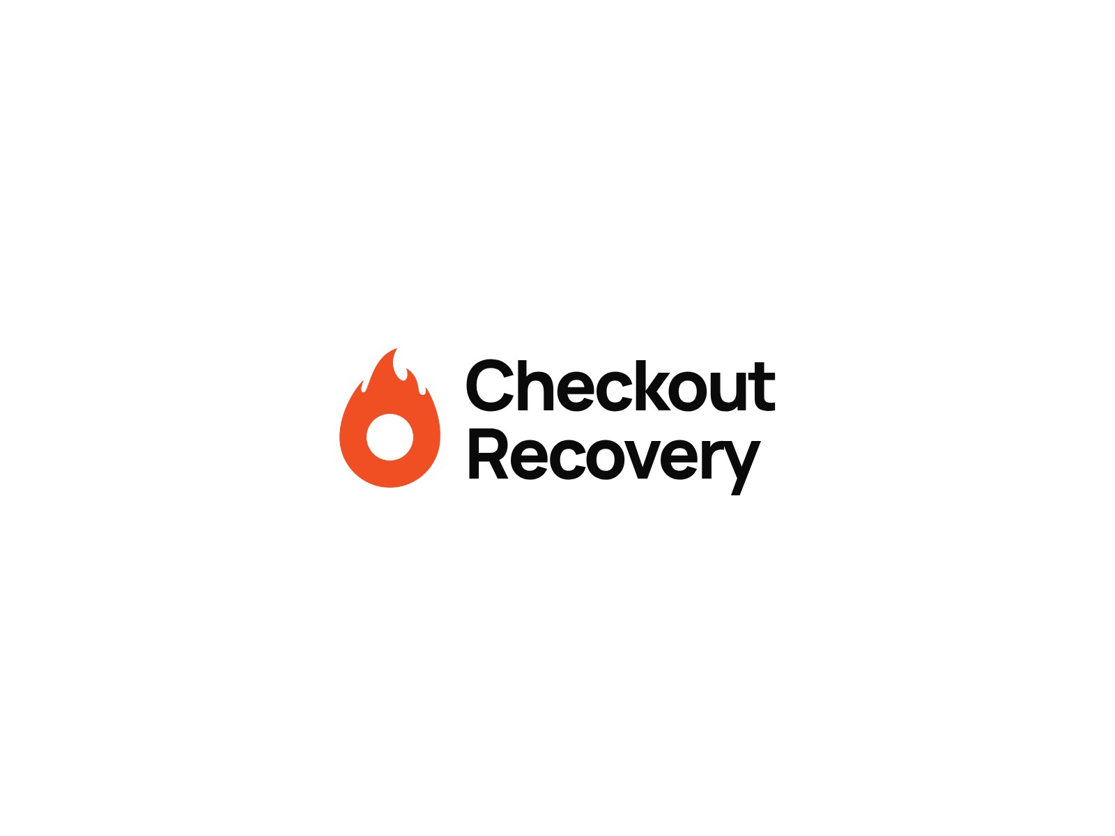 Hotmart logo with the name Checkout Recovery, on a white background